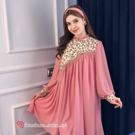 Luxury Embroidered Kurti Set  NL38-3 (Dusty Pink)