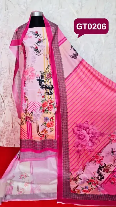 ZamZam Luxury Swiss Lawn 3pcs (NL0206)